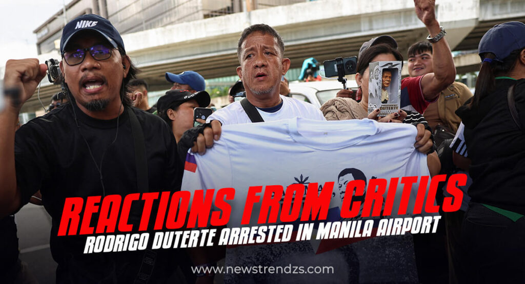 Rodrigo Duterte Arrest at Manila Airport